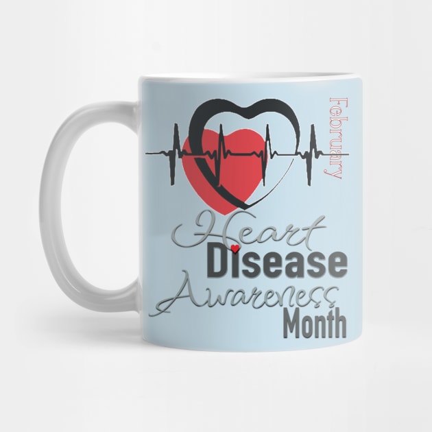 Heart disease awareness month by TeeText